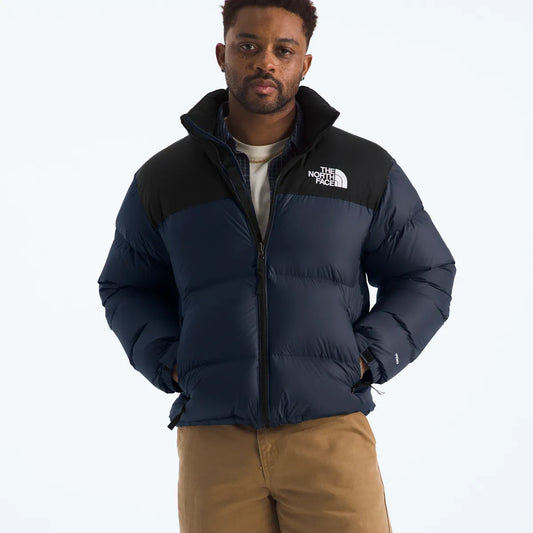 Chaqueta De Pluma 1996 Retro Nuptse Hombre Azul Marino