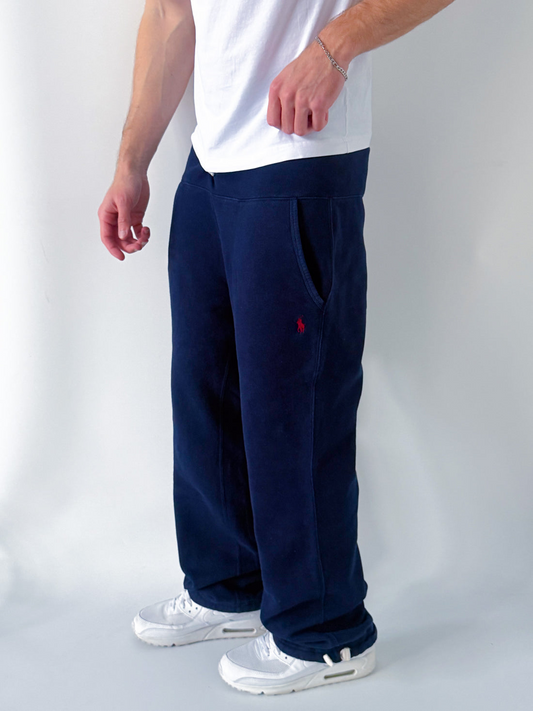 Pantalón Jogger Vintage Polo Ralph Lauren Azul Marino (Logo Rojo) – Oferta Limitada