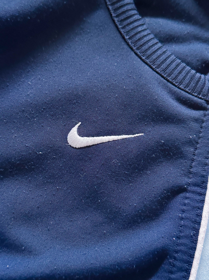 Pantalón Jogger Vintage Nike Azul Marino a Rayas – Oferta Limitada