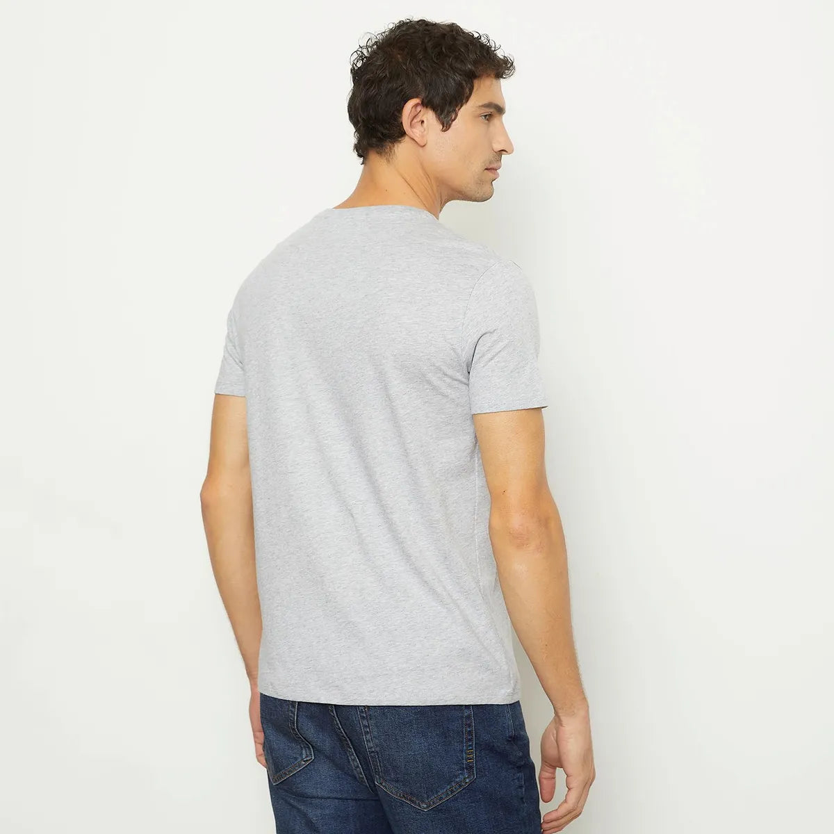 Polera Manga Corta Cuello V Hombre Lacoste