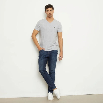Polera Manga Corta Cuello V Hombre Lacoste