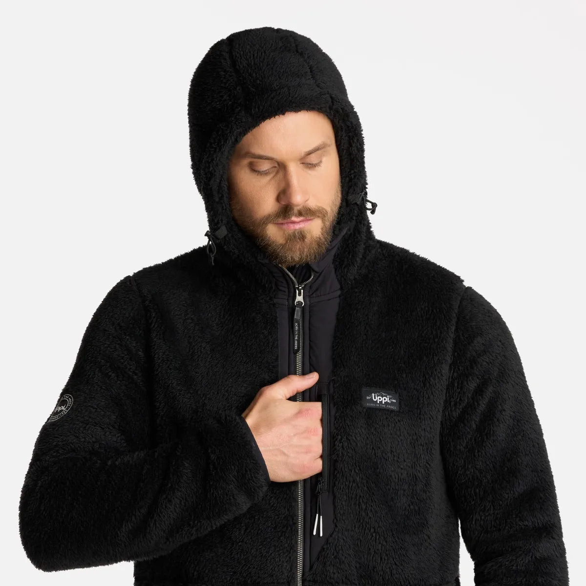 Polar Hombre Bear Shaggy-Pro Hoody Jacket Negro Lippi