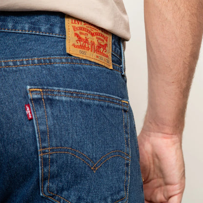 Jeans 505 Straight Fit Tiro Medio 100% Algodón Hombre Levis