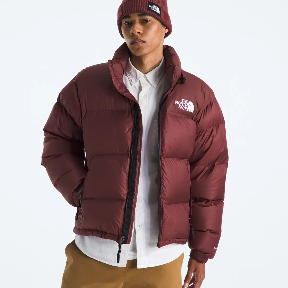 Chaqueta De Pluma 1996 Retro Nuptse Hombre Burdeo