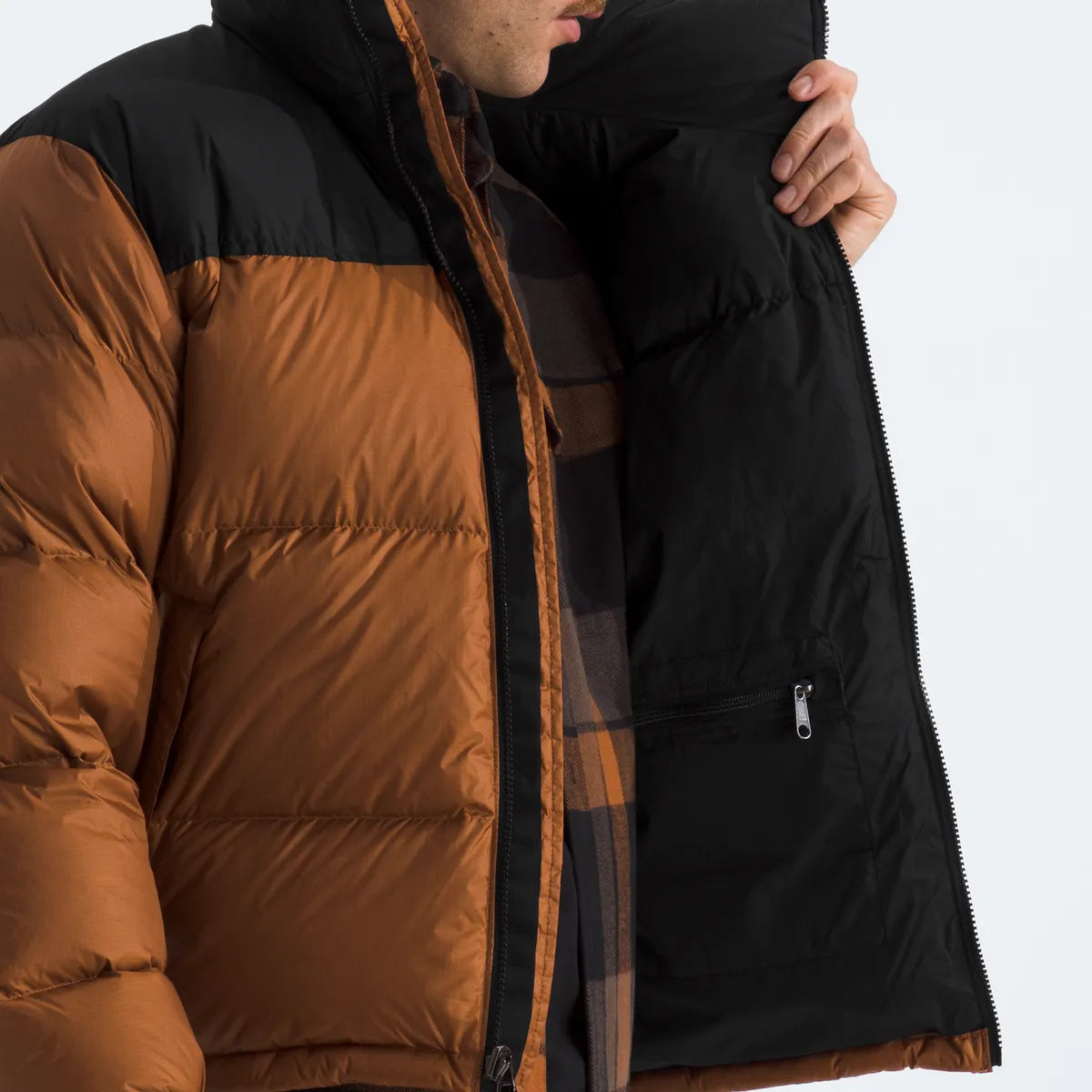 Chaqueta De Pluma 1996 Retro Nuptse Hombre Café