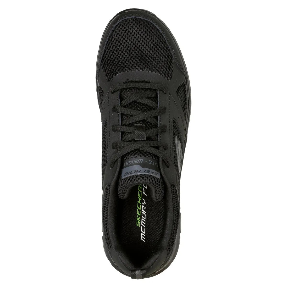 Zapatilla Urbana Hombre Cuero Negro Skechers