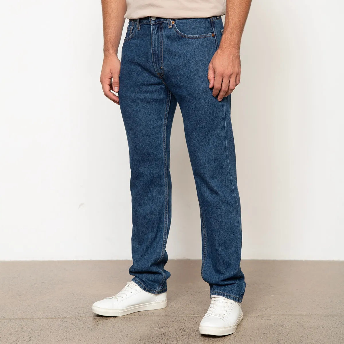 Jeans 505 Straight Fit Tiro Medio 100% Algodón Hombre Levis