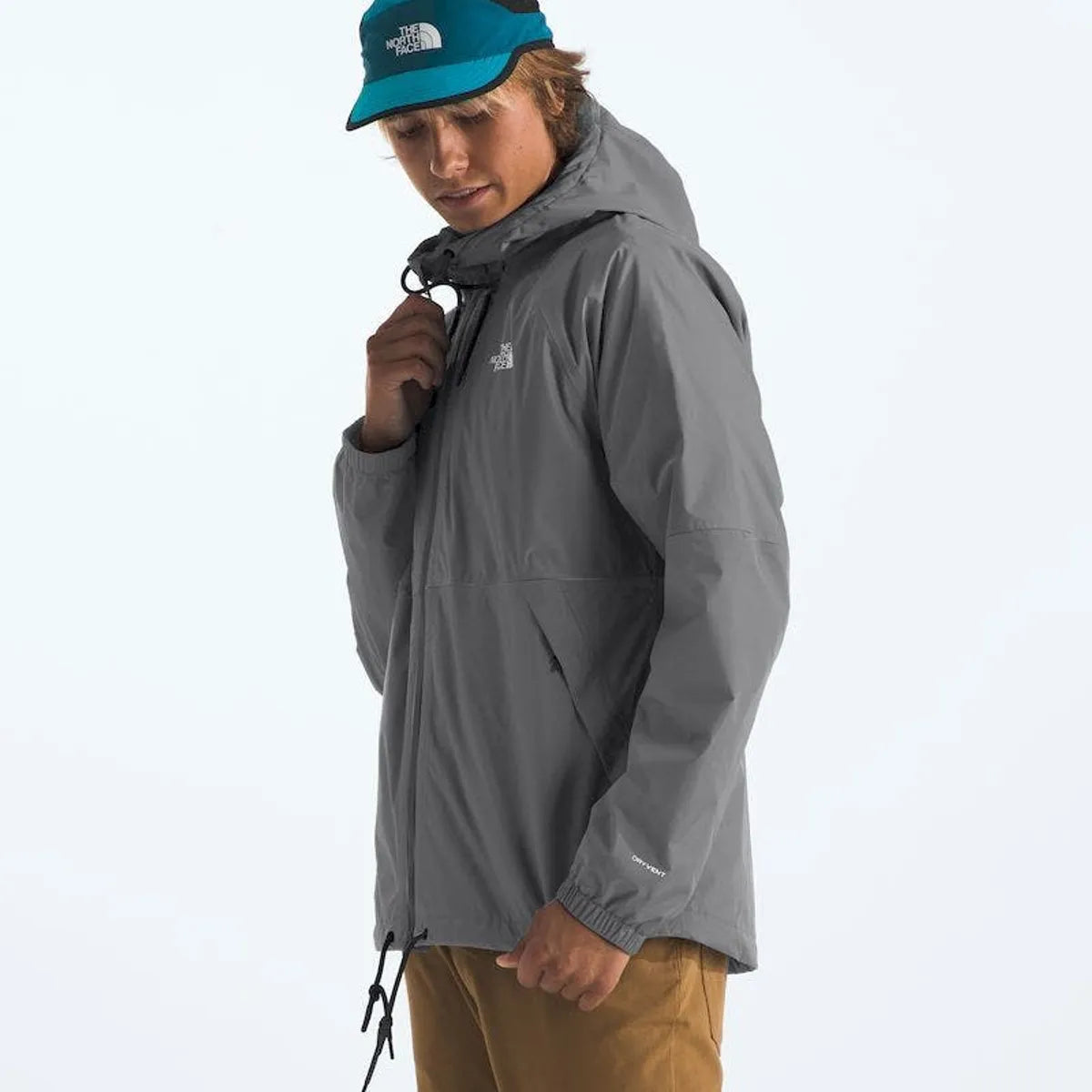 Chaqueta Impermeable Antora Hoodie Hombre - Gris