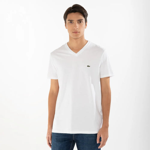 Polera Manga Corta Cuello V Hombre Lacoste