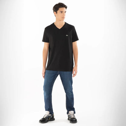 Polera Manga Corta Cuello V Hombre Lacoste
