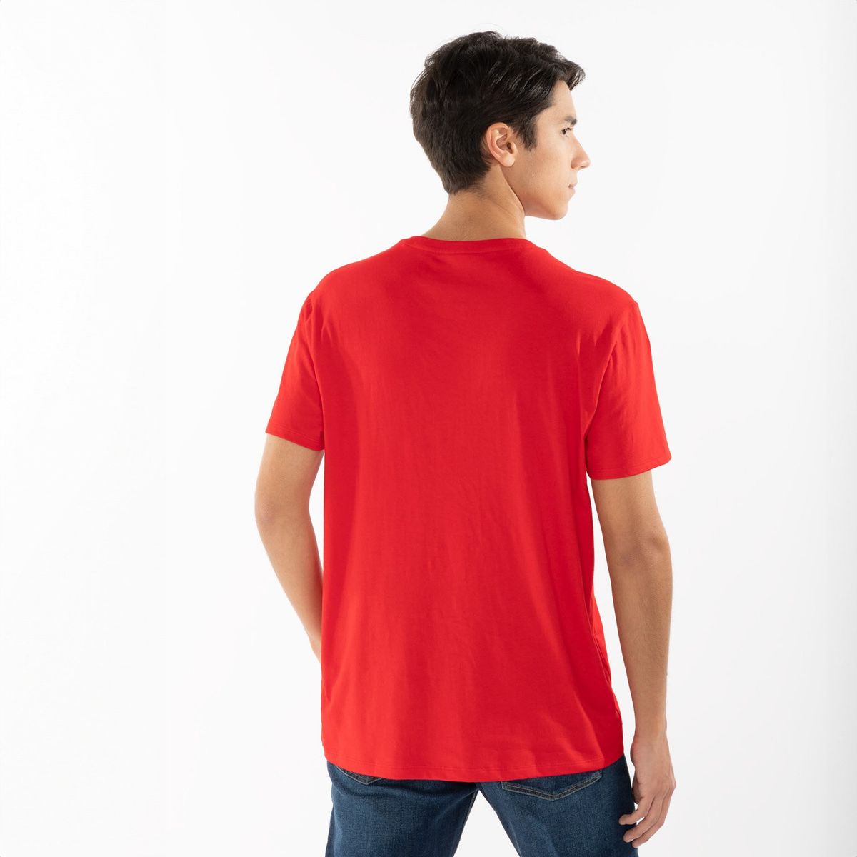 Polera Manga Corta Cuello V Hombre Lacoste