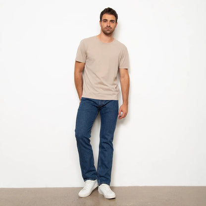 Jeans 505 Straight Fit Tiro Medio 100% Algodón Hombre Levis
