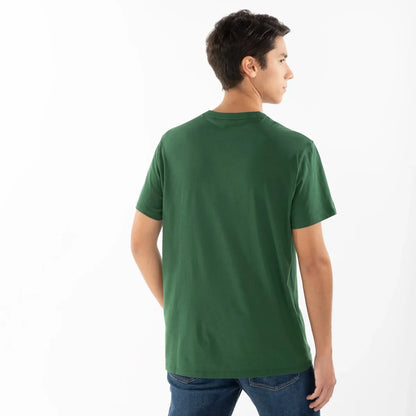 Polera Manga Corta Cuello V Hombre Lacoste
