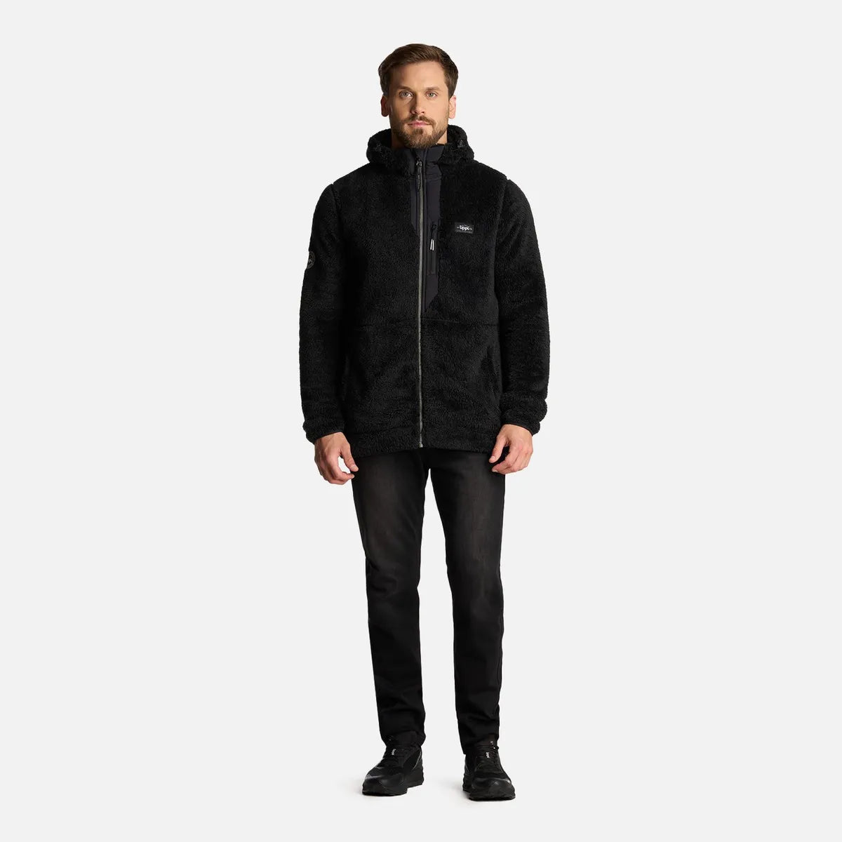 Polar Hombre Bear Shaggy-Pro Hoody Jacket Negro Lippi