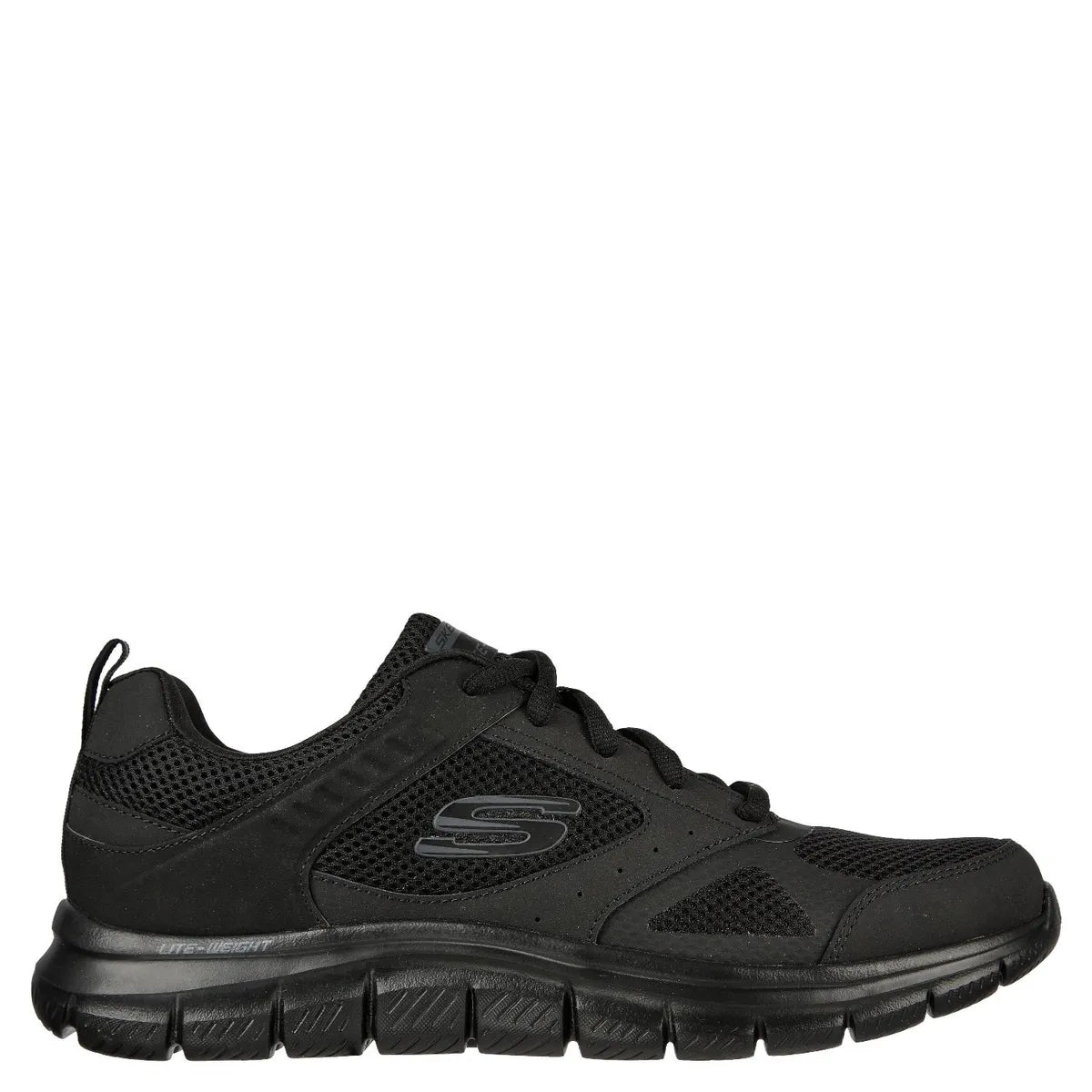 Zapatilla Urbana Hombre Cuero Negro Skechers